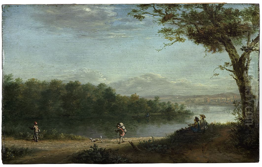 Gezicht op Foxhol Oil Painting by Jan Abel Wassenbergh I