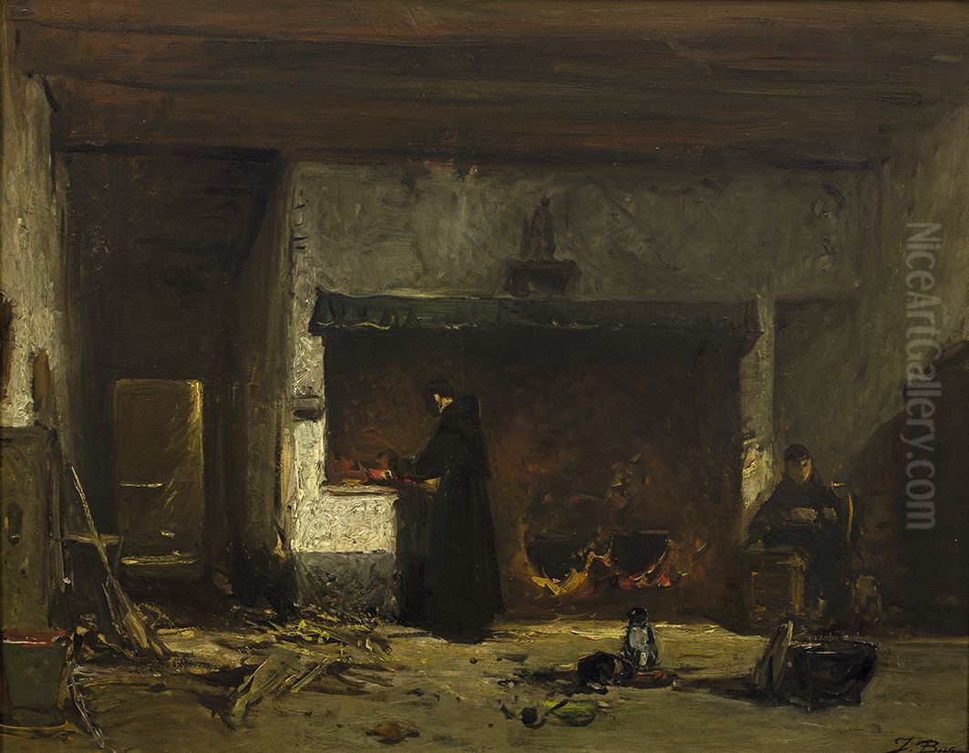 Kloosterkeuken Oil Painting by Johannes Bosboom