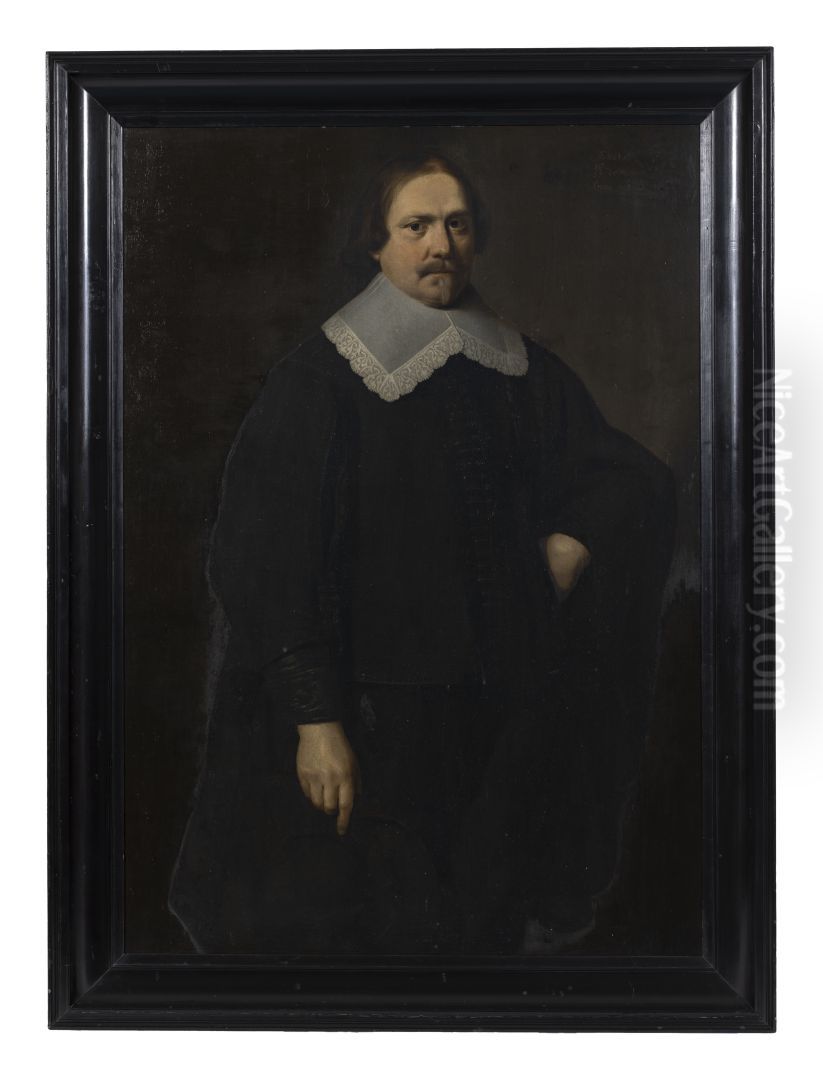 Portrait of a man, possibly Roelof Pathuis (..-1647) Oil Painting by Jan de Stomme