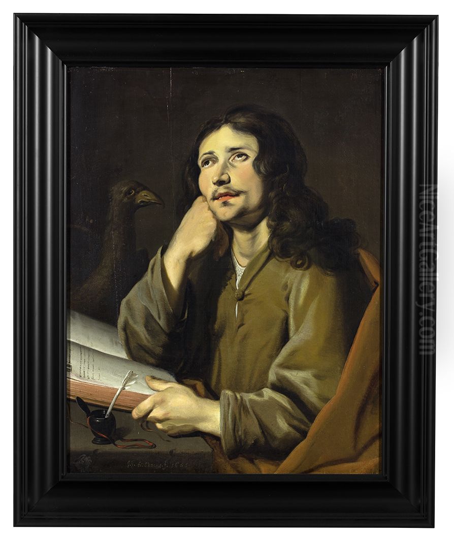 Evangelist St. John Oil Painting by Jan de Stomme