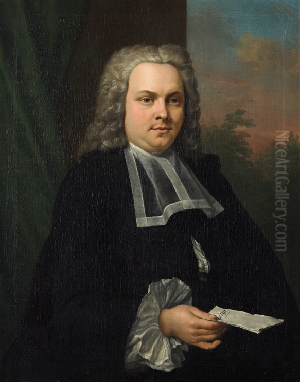 Portrait of Quirijn Theodorus de Blau (1726-1780) Oil Painting by Jan Abel Wassenbergh I