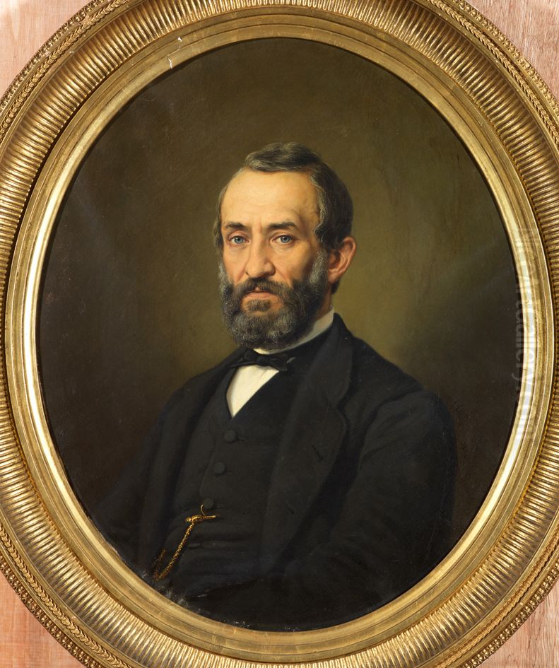 Portrait of Geert Jaxon Deelman Oil Painting by Otto Erelman