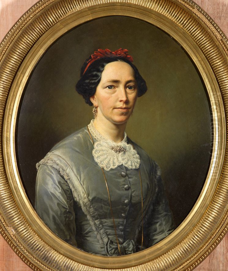 Portrait of Elisabeth Schuurman Oil Painting by Otto Erelman