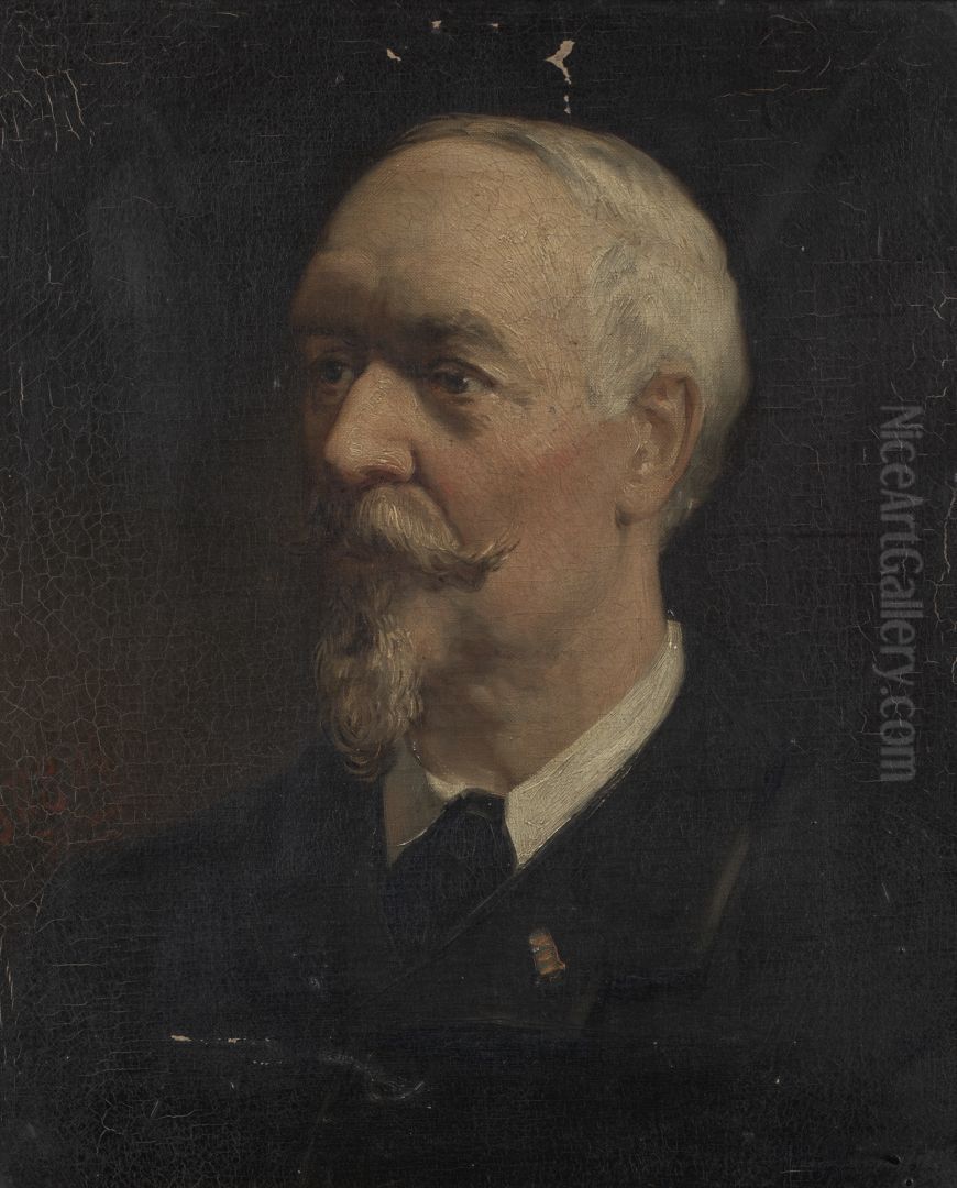 Zelfportret Oil Painting by Johannes Hinderikus Egenberger