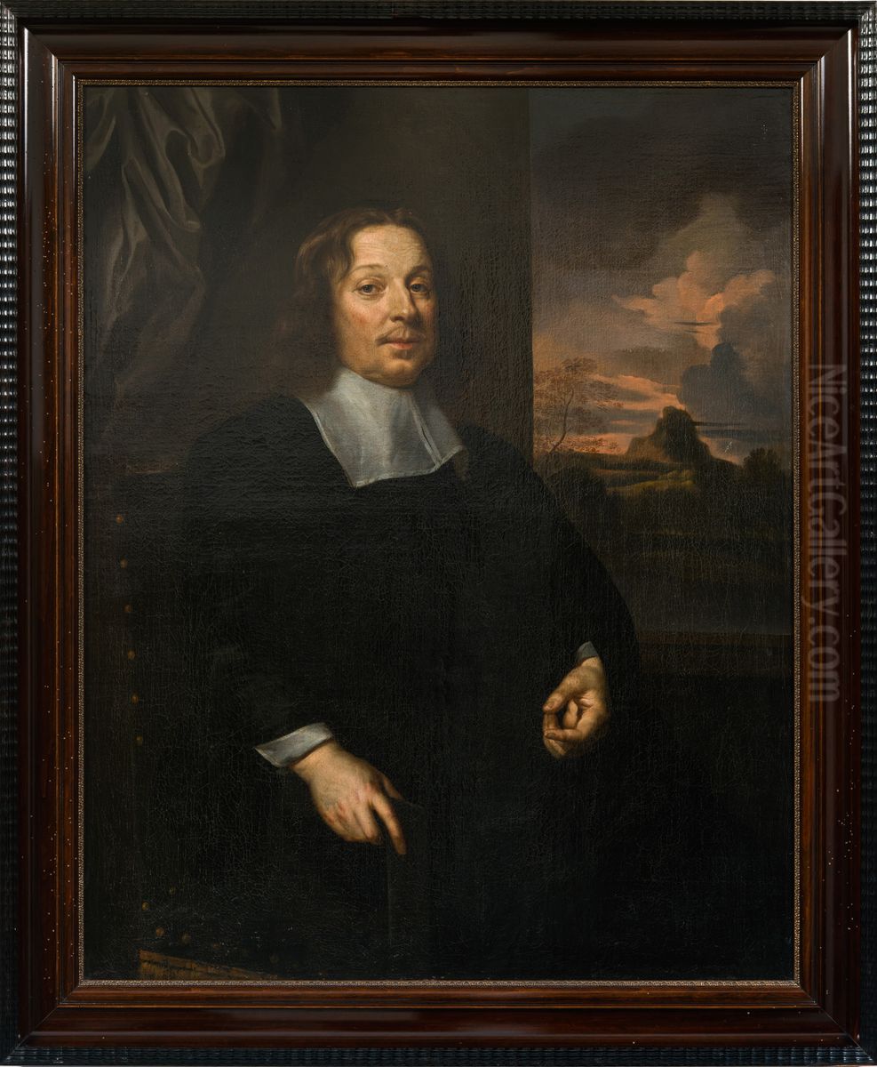 Portrait of Daniel de Hertoghe (1641-1685) Oil Painting by Hendrick ten Oever