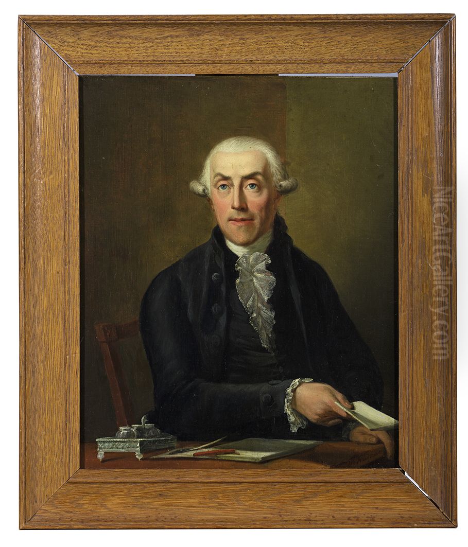 Portrait of Joan Graafland (1736-1799) Oil Painting by Hermanus Numan