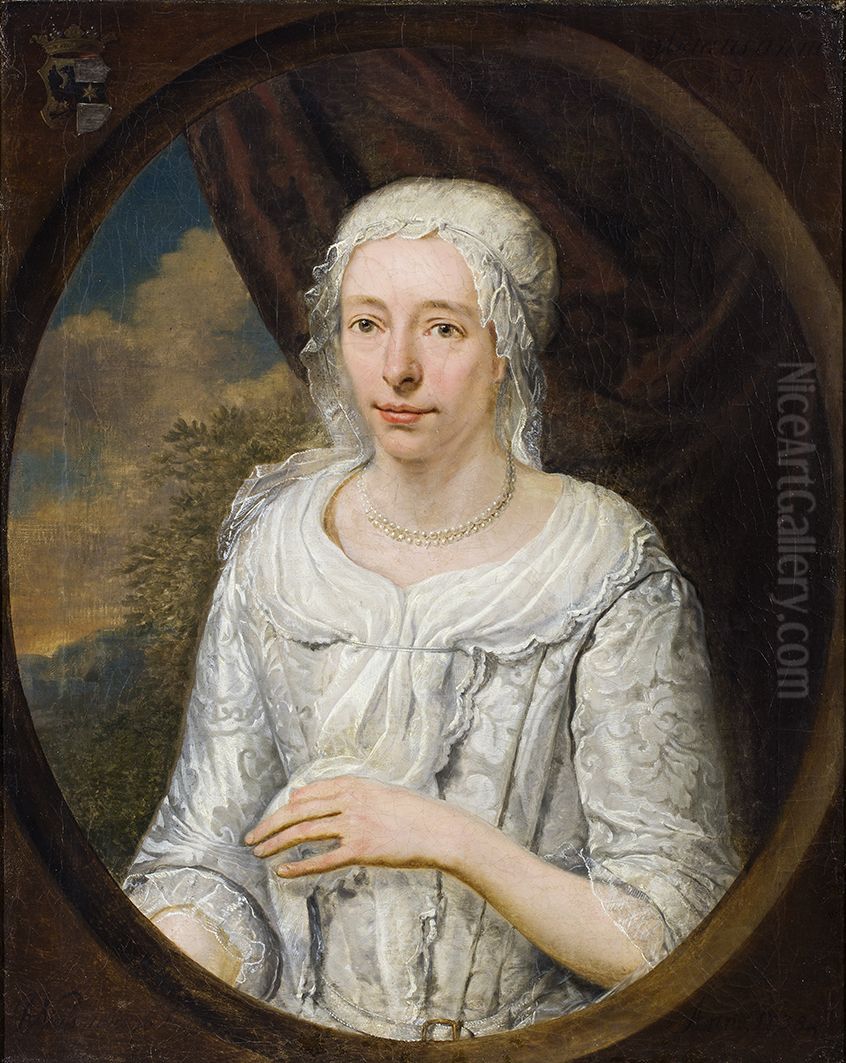 Portrait of Cornelia Huysinga Oil Painting by Jan Abel Wassenbergh I