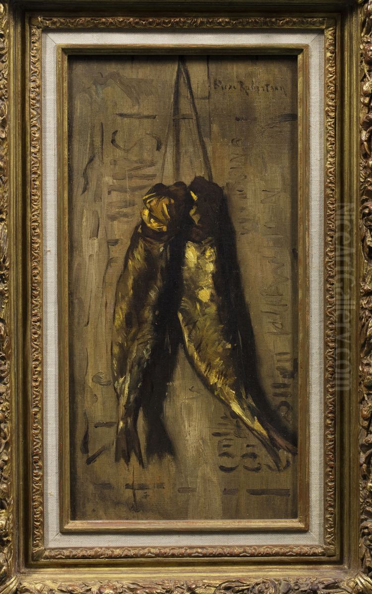 Fish still life Oil Painting by Suze Robertson