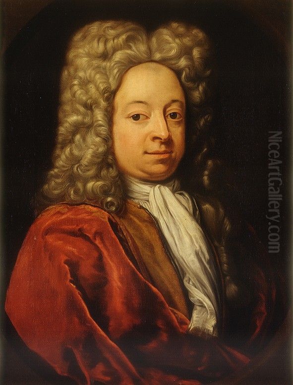 Portrait of Lambert Henric Emmen (1696-1763) Oil Painting by Jan Abel Wassenbergh I