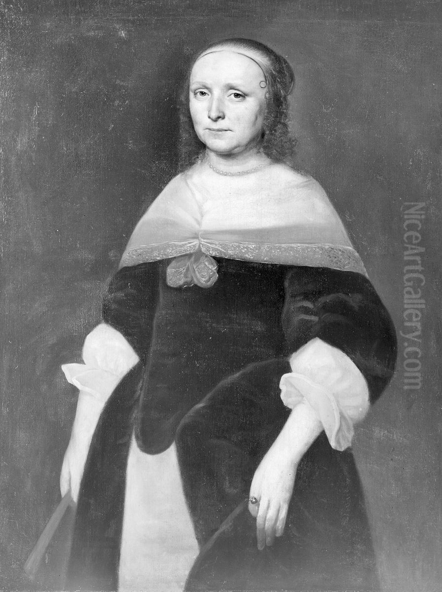 Houcke van Vreeden, vrouw van Gerhard ten Berge, Oil Painting by Jan de Stomme