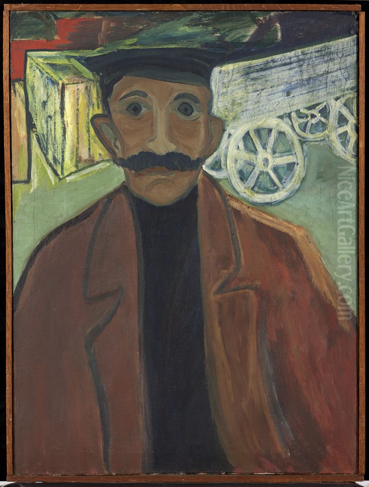 Carter Oil Painting by Hendrik Nicolaas Werkman