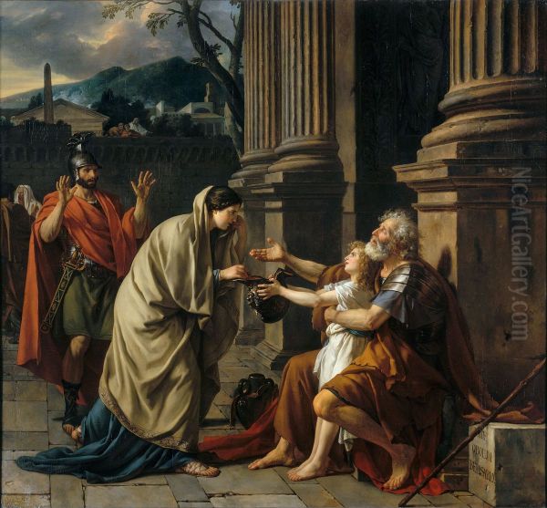 Belisaire demandant l'aumone Oil Painting by Jacques-Louis David
