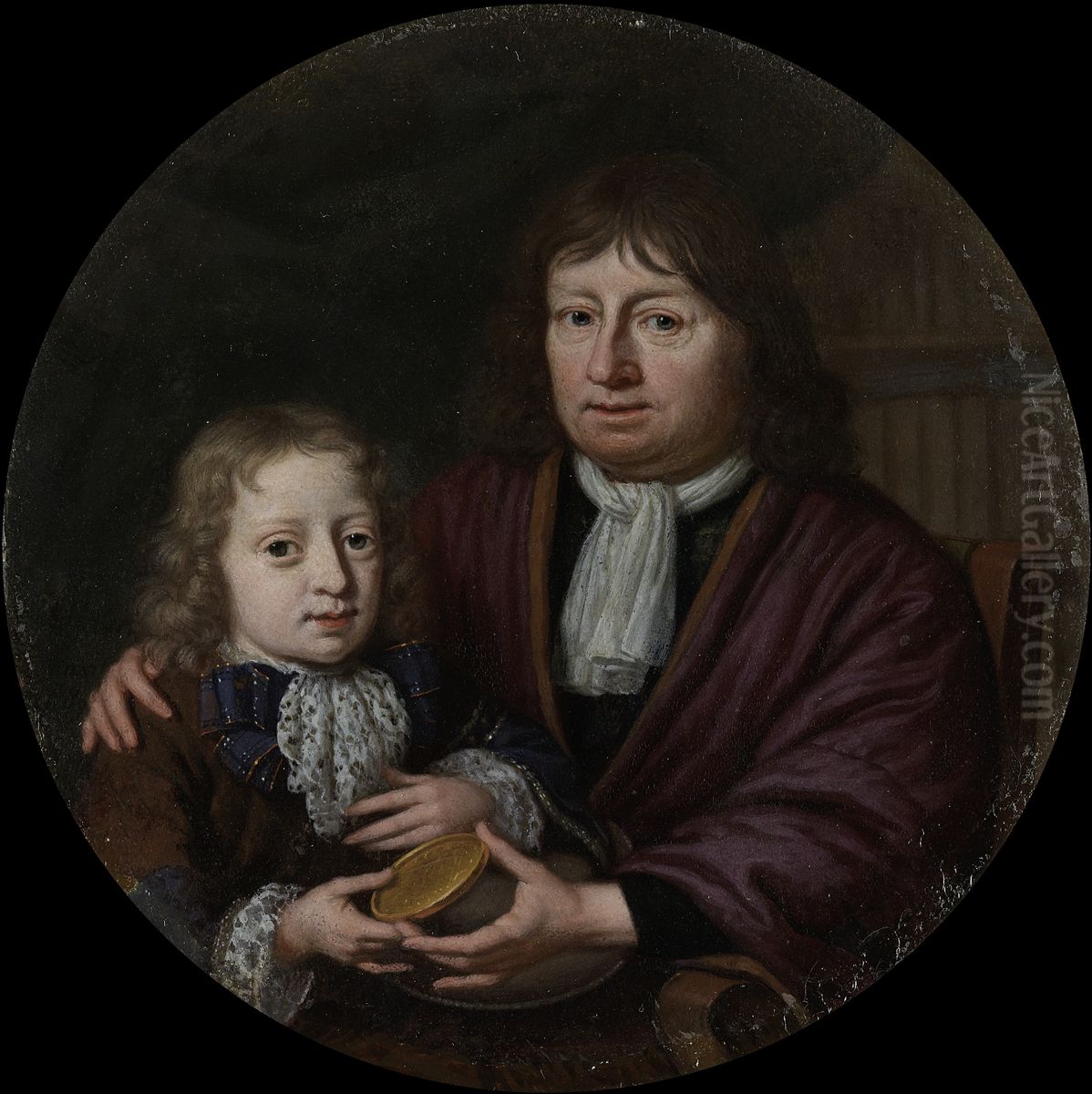 Schilderij Oil Painting by Michiel van Musscher