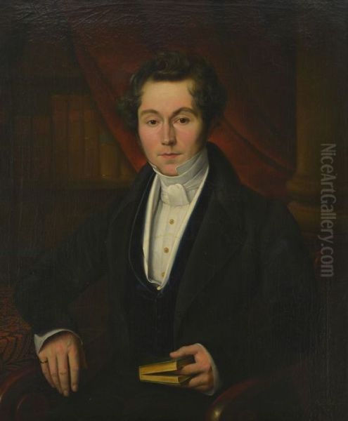 Portret van Joannes Gerardus Franciscus Sleurs (1789-1859) Oil Painting by Petrus van Schendel