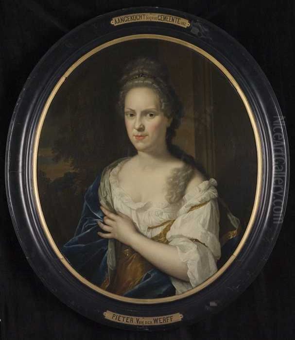 Portret van Baertje de Jonge Oil Painting by Pieter van der Werff