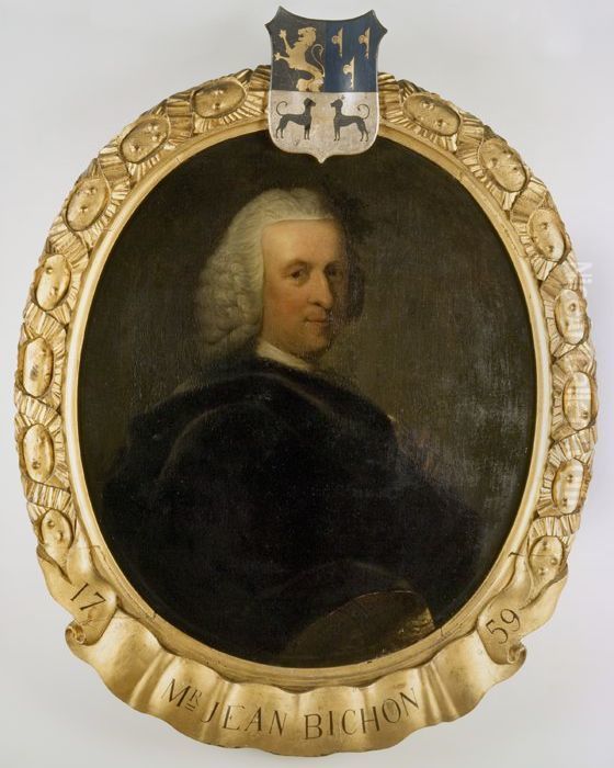 Portret van Jean Bichon (1716-1801) Oil Painting by Dionys Van Nijmegen