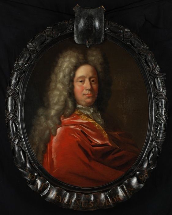 Portret van Marinus Groeninx (1655-1730) Oil Painting by Pieter van der Werff