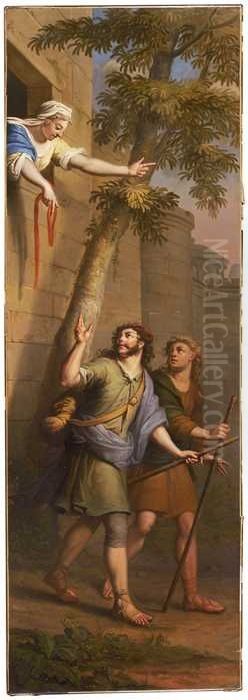 Verspieders ontsnappen uit Jericho Oil Painting by Elias Van Nijmegen