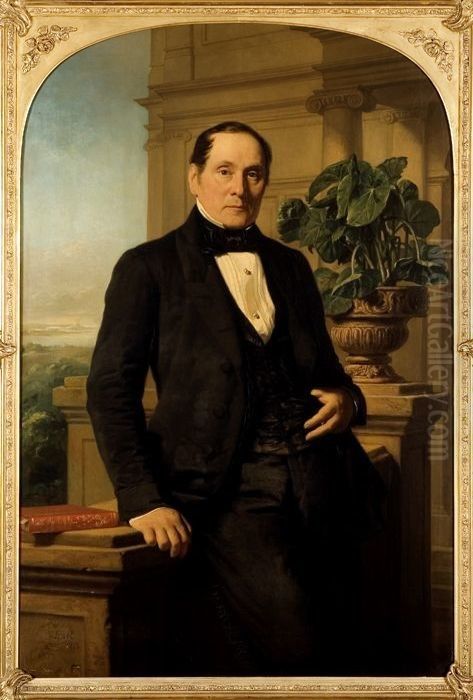 Portret van Bernardus Ewoud Cankrien Oil Painting by Jacob Spoel