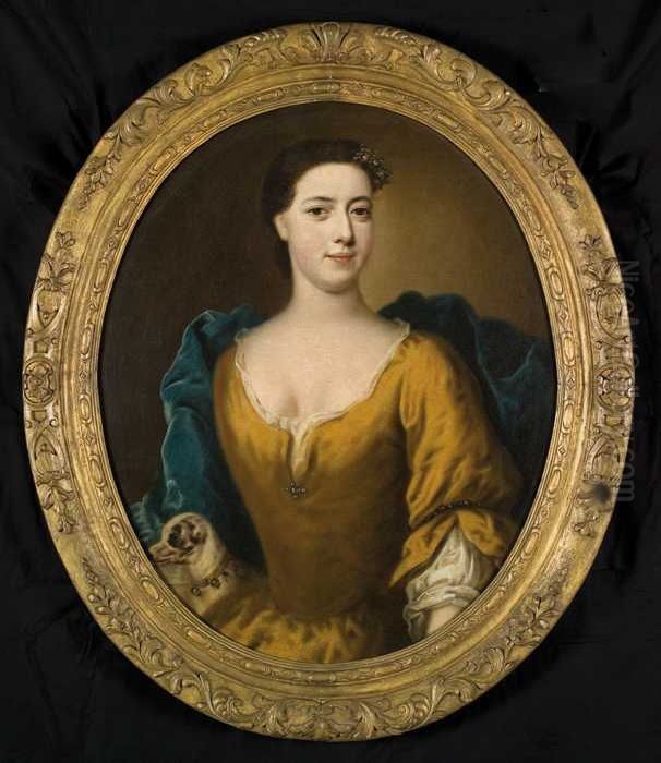 Portrait of Jacoba Catharina van Schoonhoven Oil Painting by Balthasar Denner