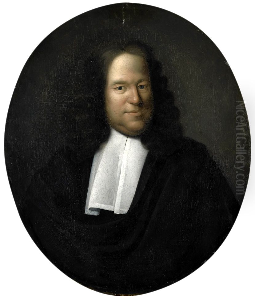 Portret van Johan Kievit ( -1692) Oil Painting by Pieter van der Werff