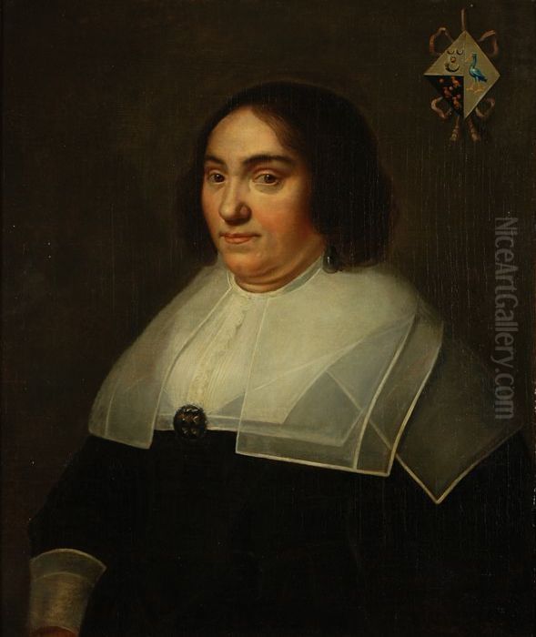 Portrait of Maria van Reigersberg (1589-1653) Oil Painting by Michiel Jansz. van Mierevelt