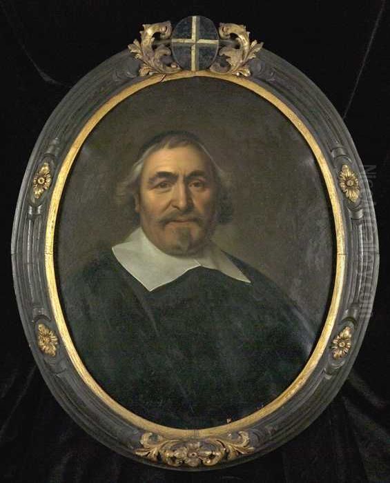 Portrait of Rotterdam Brewer Jacob Jacobsz. van Couwenhoven Oil Painting by Bartholomeus Van Der Helst