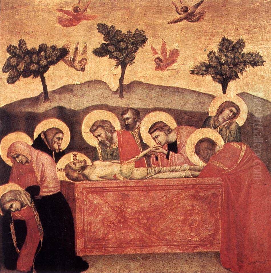 Entombment Oil Painting by Giotto
