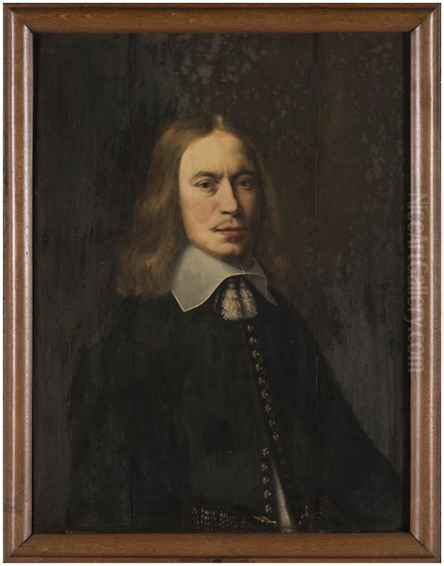 Portret van onbekende man Oil Painting by Jan de Stomme