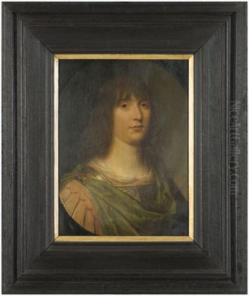 Portret van een onbekende jongeman uit het geslacht Burmania (?) Oil Painting by Gerard van Honthorst