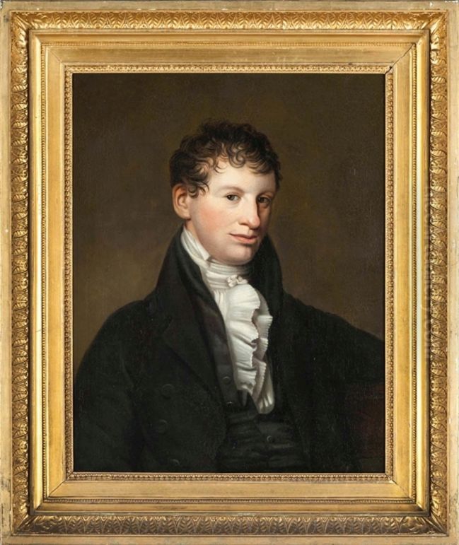 Portrait of Jeronimo de Vries (1776-1853) Oil Painting by Willem Bartel Van Der Kooi