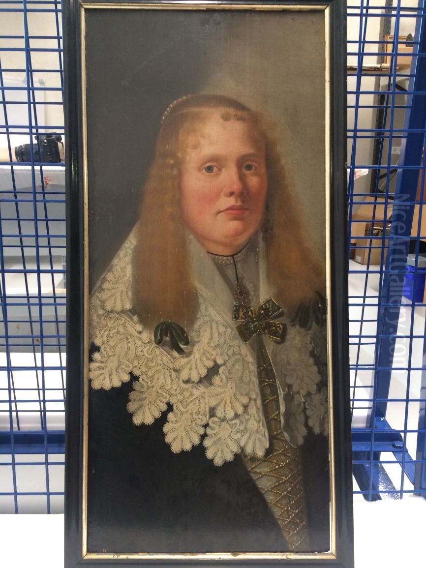 Portret van His Wiglesd. van Buygers, overl. 1677 Oil Painting by Wybrand de Geest