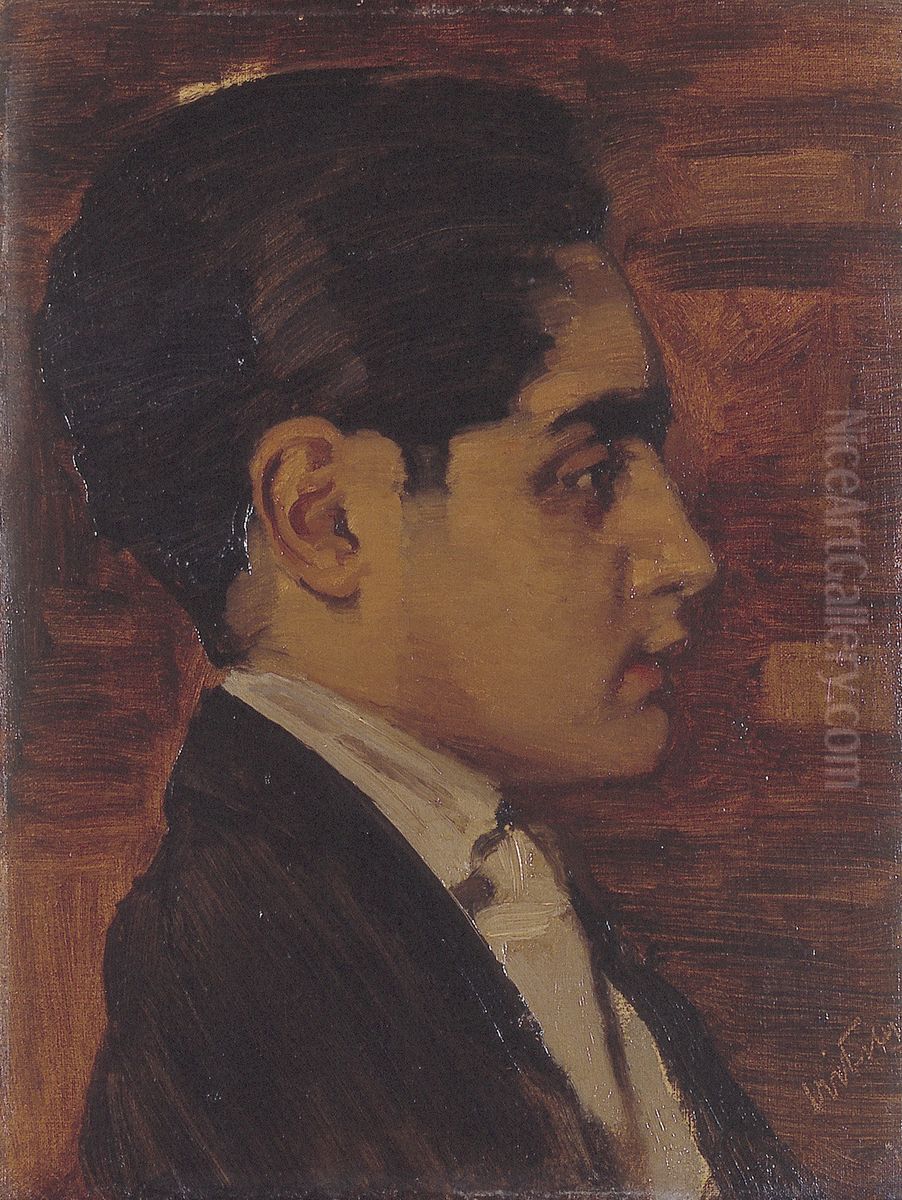 Portret van prins Karam de Kapurthala Oil Painting by Willem Witsen