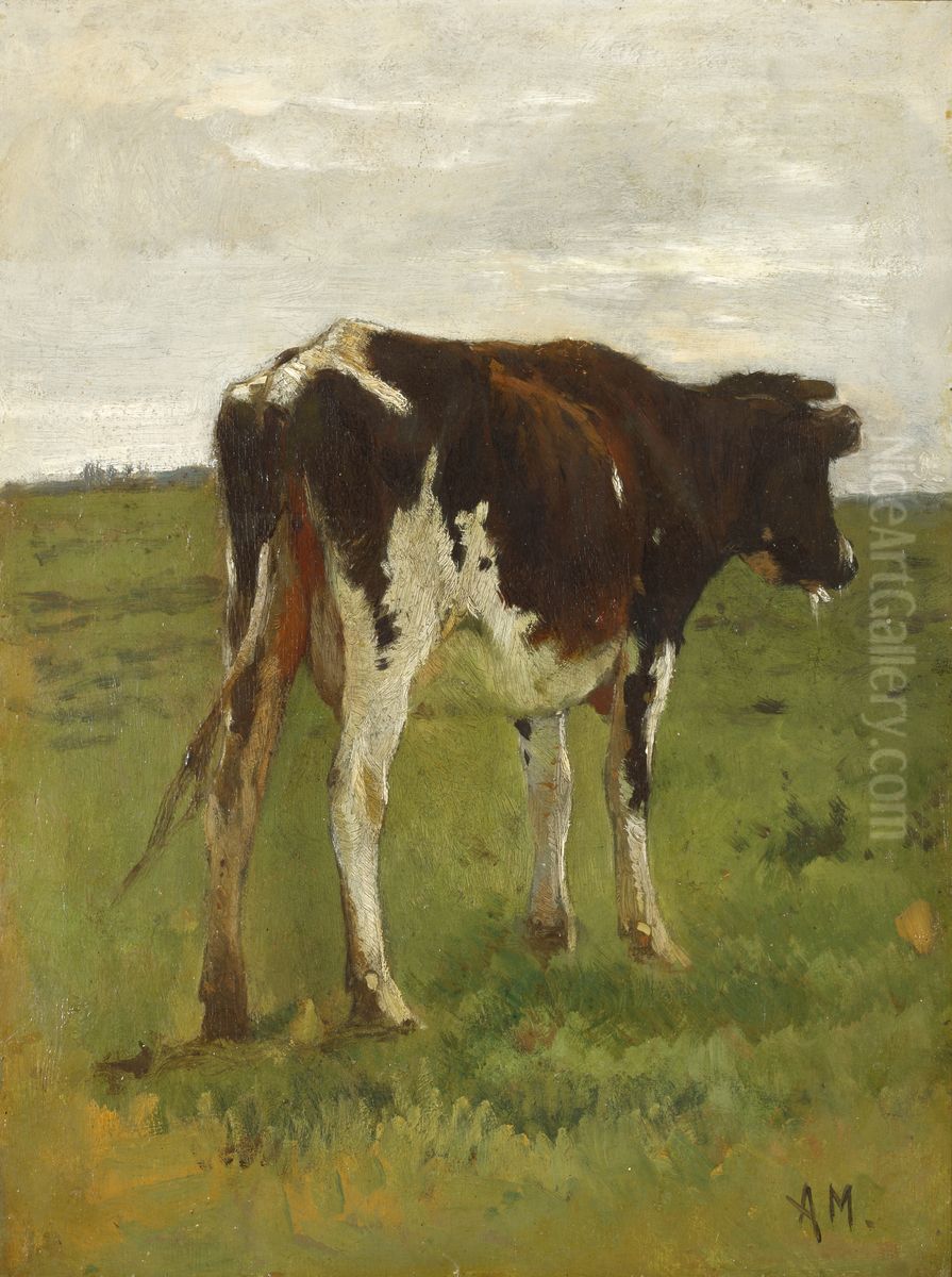 Studie van een kalf Oil Painting by Anton Mauve