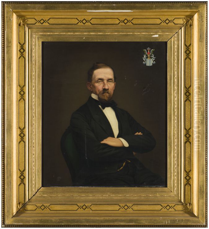 Portrait of Willem Frederik Lodewijk thoe Schwartzenberg en Hohelansberg (1818-1873) Oil Painting by Johannes Hendricus Doodkorte