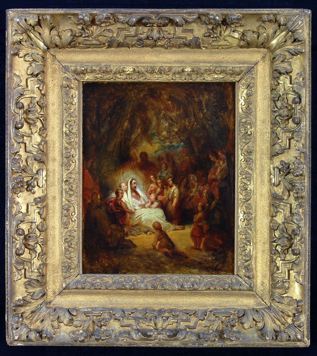 Laat de kinderkens tot Mij komen'(Mark.10 vs.14; Luk.18 vs 16) Oil Painting by Ary Scheffer