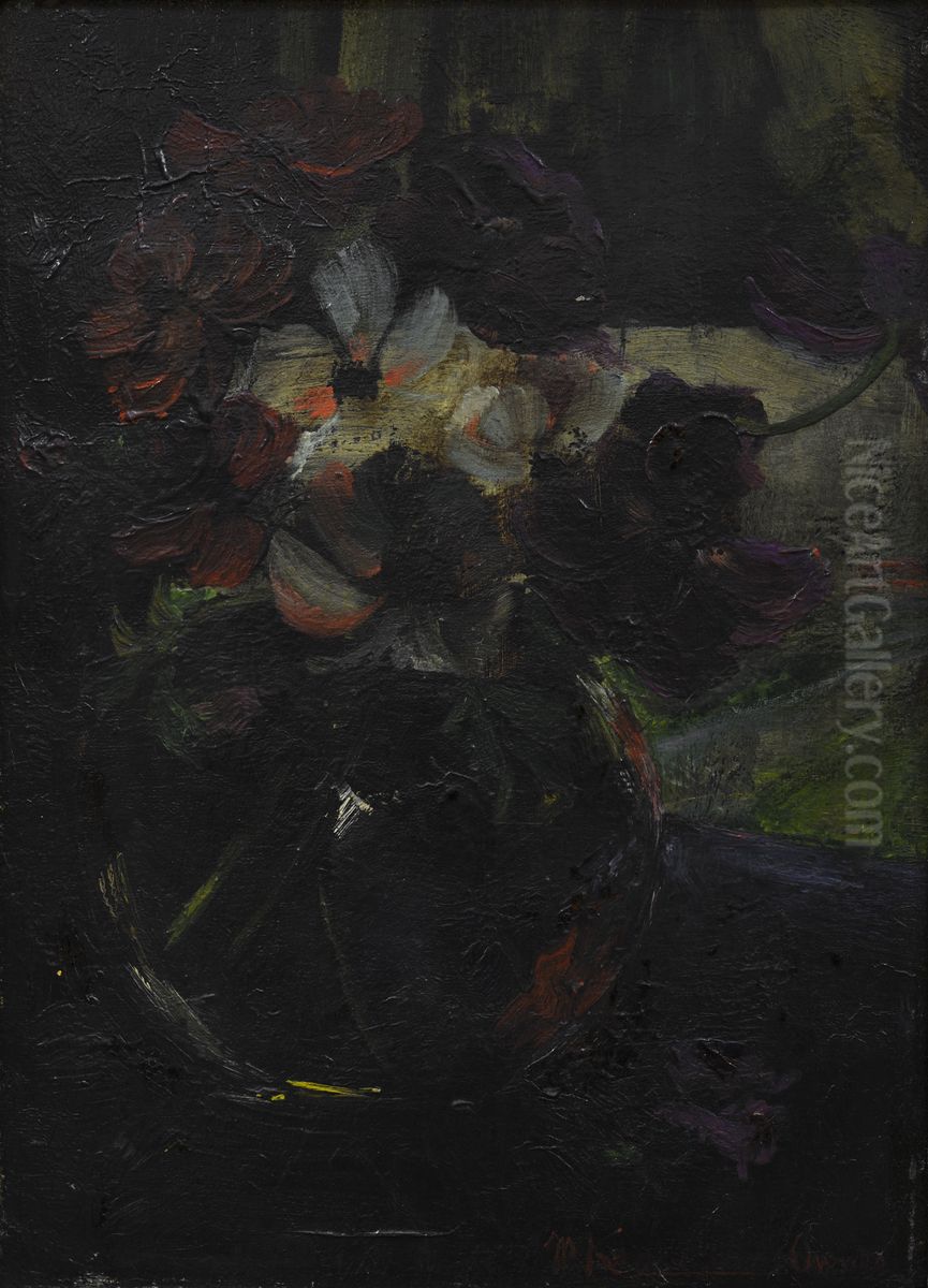 Bloemverbeelding 'Apres' Oil Painting by Menso Kamerlingh Onnes