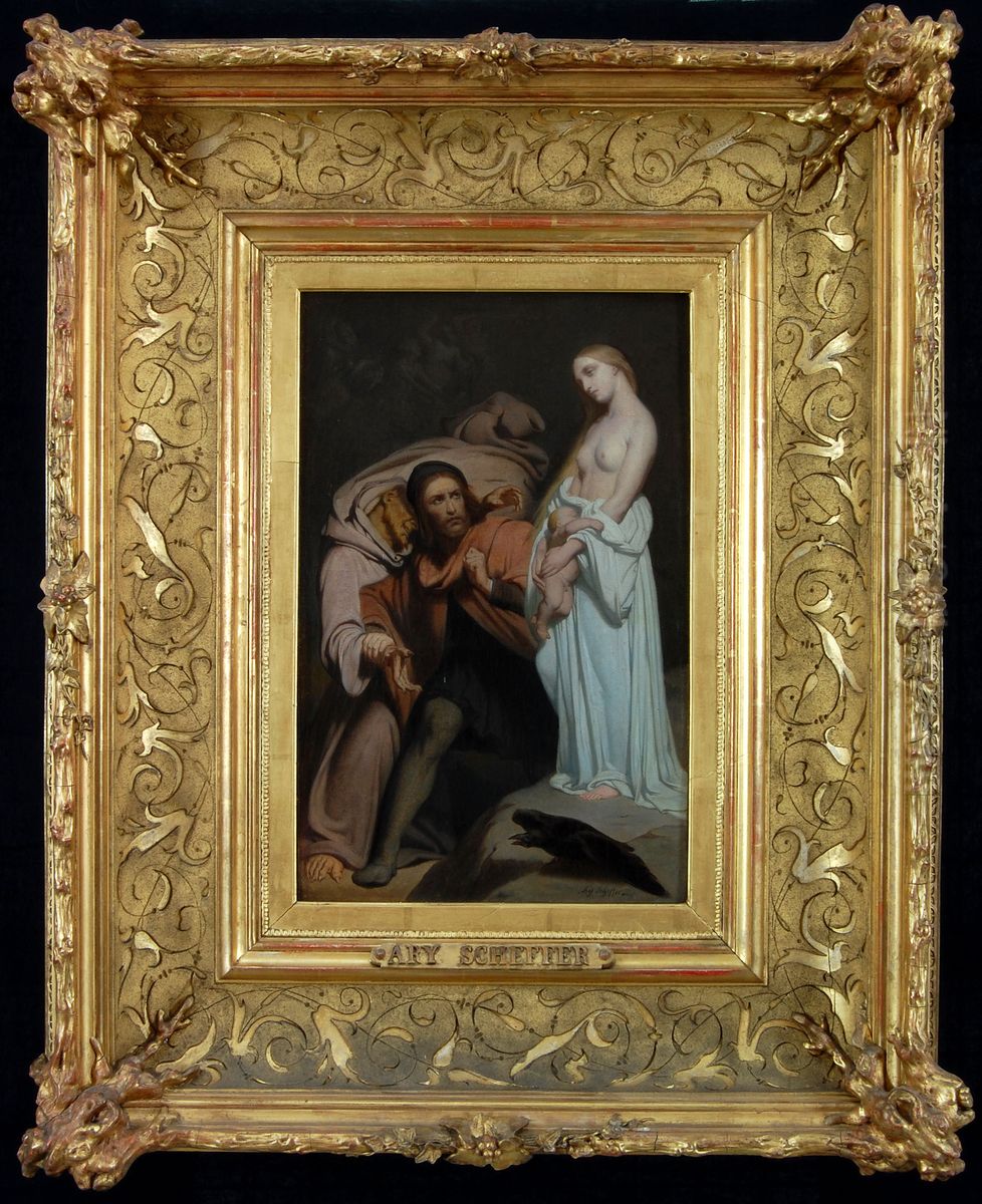 Faust in de Walpurgisnacht Oil Painting by Ary Scheffer