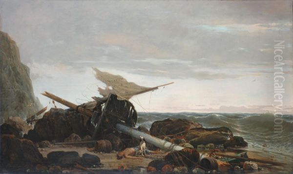 After the Storm Oil Painting by Pierre-Emile Berthelemy