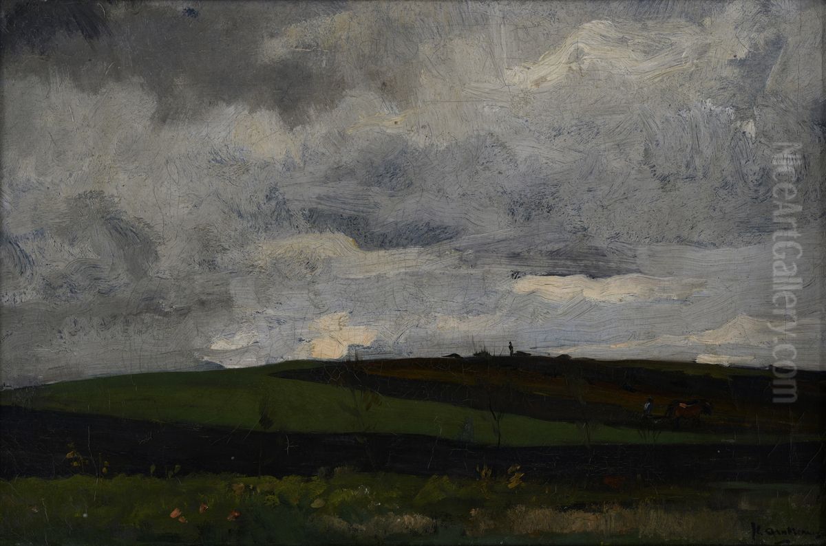 Landschap Oil Painting by Floris Arntzenius