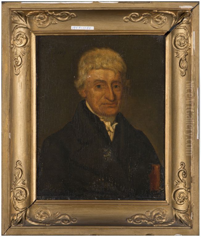 Portret van een onbekende man Oil Painting by Hendrik Schaaff
