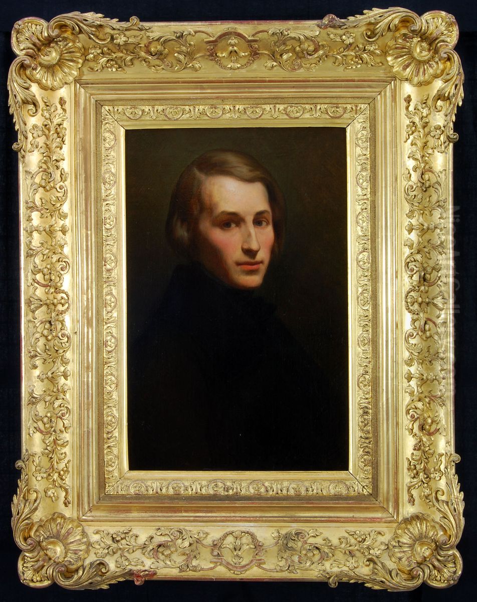 Portrait of Dr. Rene Marjolin Oil Painting by Ary Scheffer