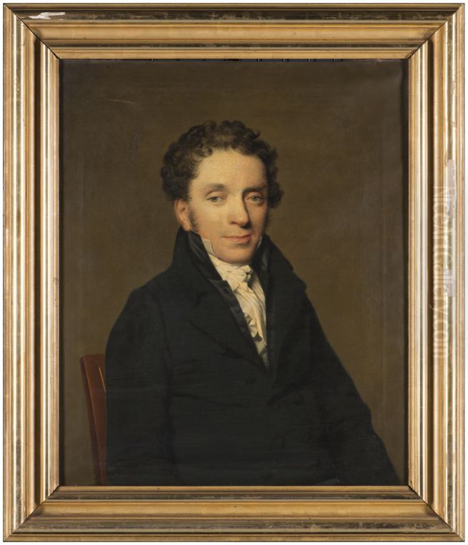Portret van Mr. Simeon Petrus van Idsinga Oil Painting by Willem Bartel Van Der Kooi