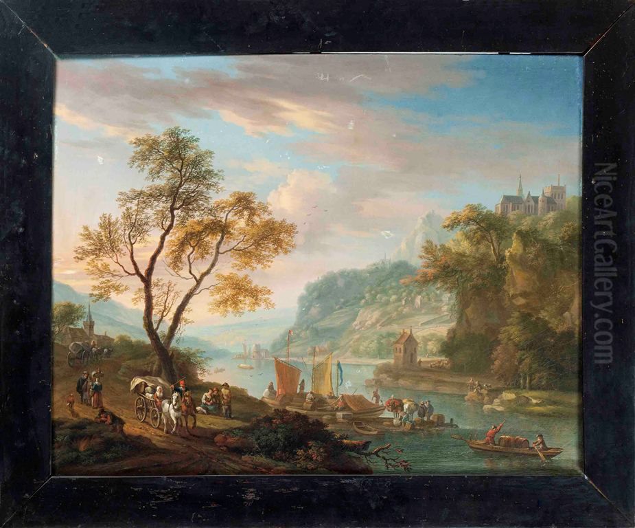 Berglandschap Oil Painting by Dirck Dalens III