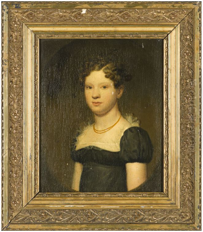 Portret van Elisabeth Sybouts Oil Painting by Willem Bartel Van Der Kooi