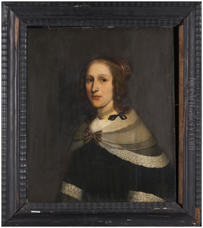 Portret van onbekende dame Oil Painting by Wybrand de Geest