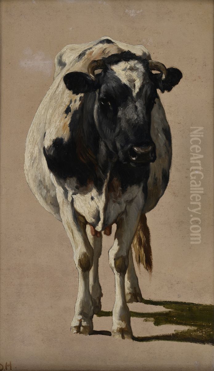 Studie van een koe Oil Painting by Johannes-Hubertus-Leonardus de Haas Studie van een koe Oil Painting by Johannes-Hubertus-Leonardus de Haas