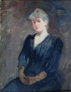 Portret van mevrouw Gunneweg (zittend)