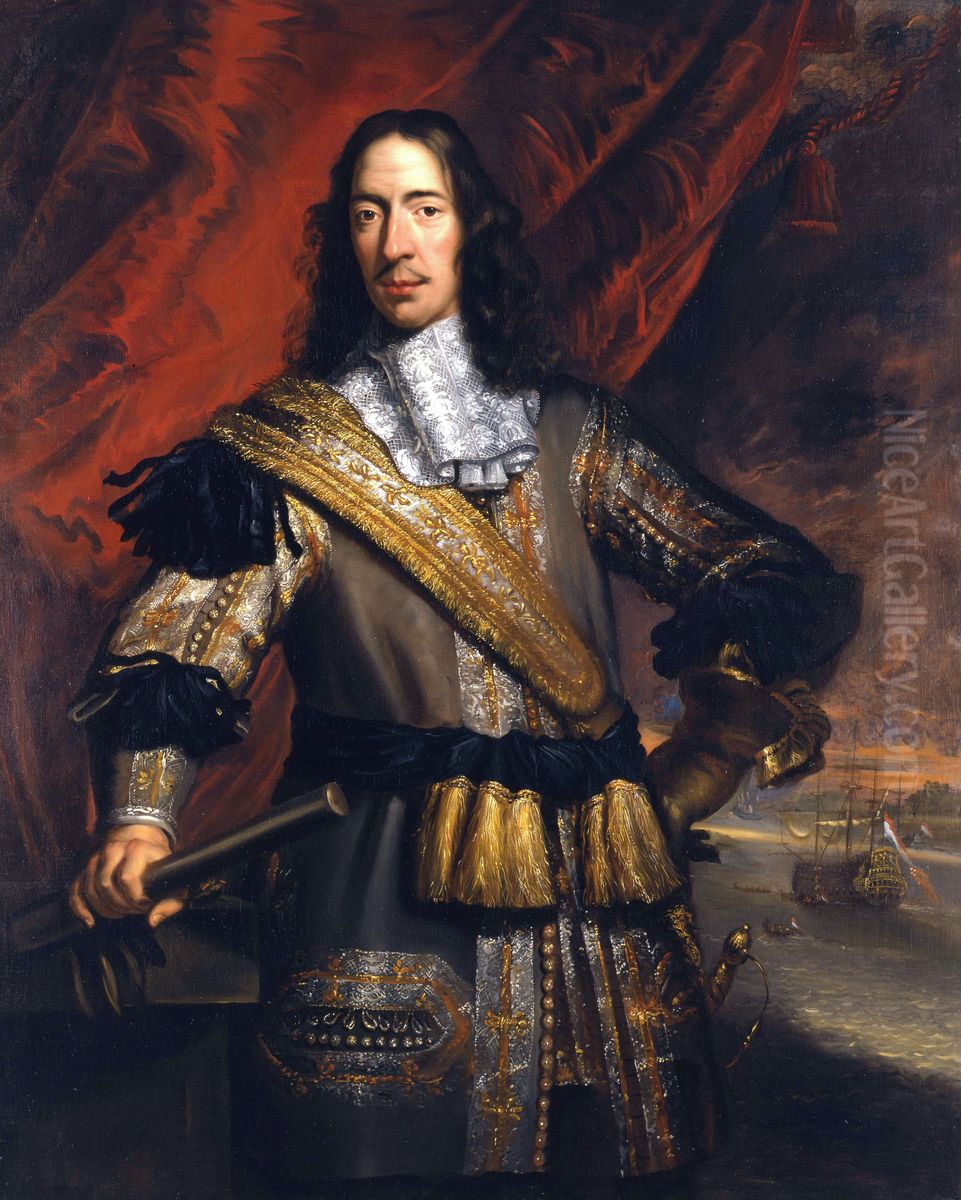 Portrait of Cornelis de Witt (1623-1672) Oil Painting by Jan de Baen