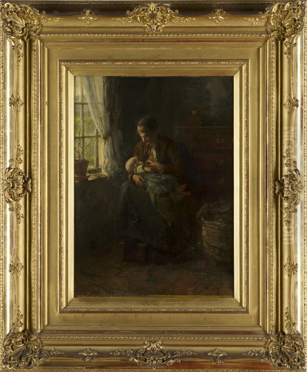 Moedervreugde Oil Painting by Arthur Briet